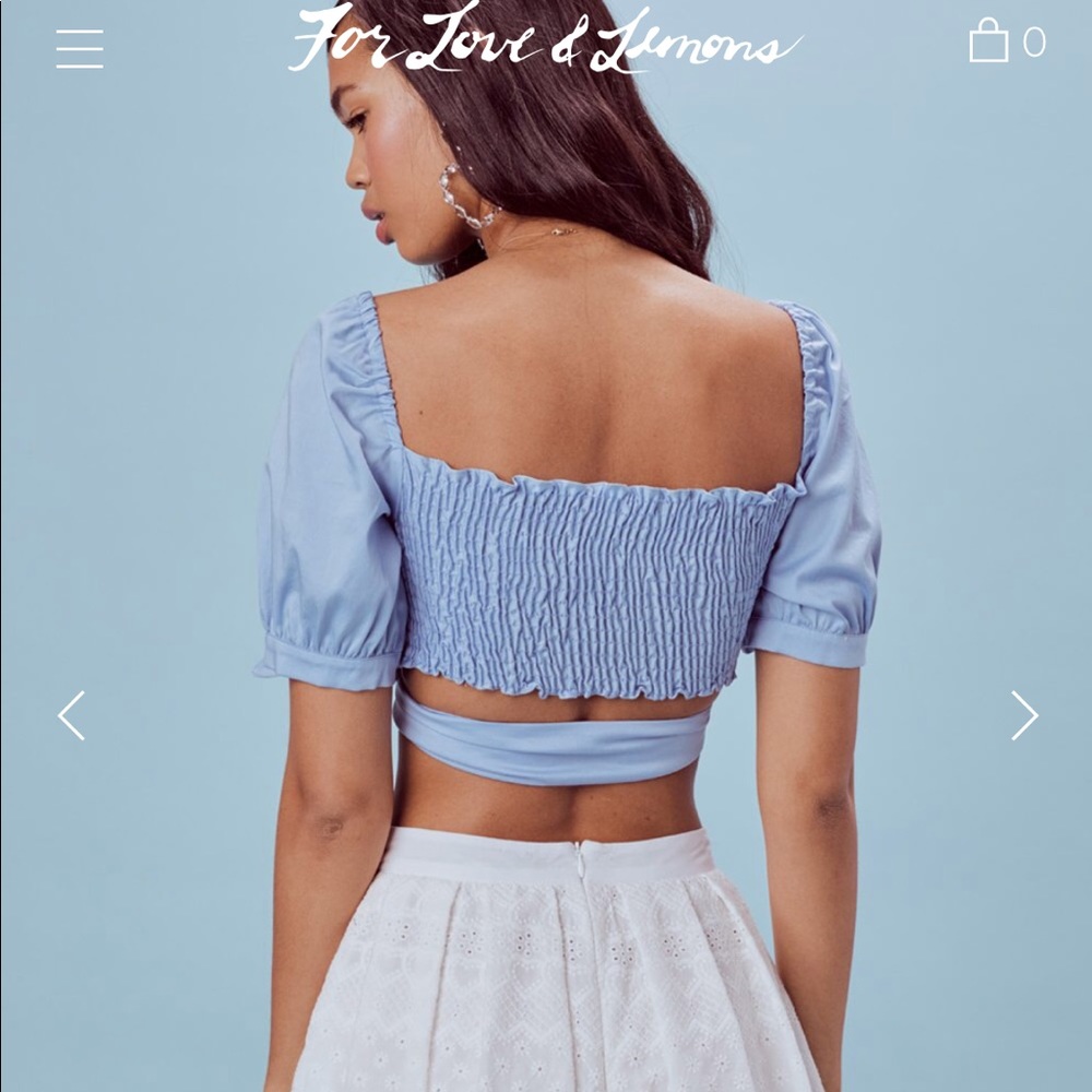 Juniper Cotton Wrap crop top